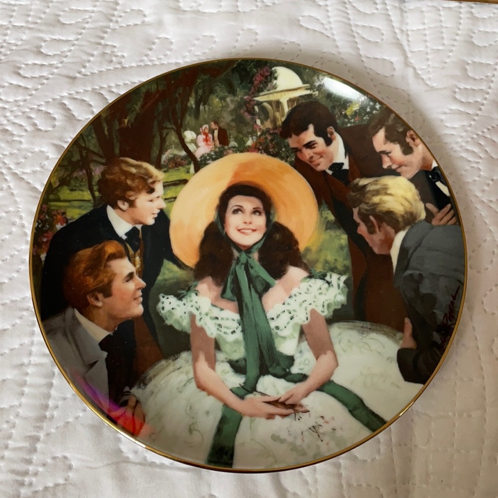 Vintage Gone With the Wind Collector plate